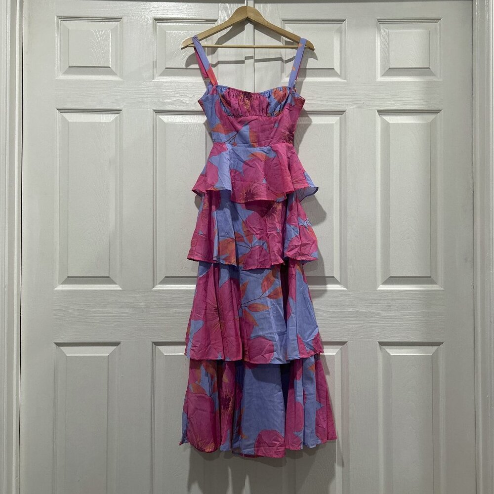 Tiered Floral Maxi Dress- SIZE 2- NEW WITH TAGS